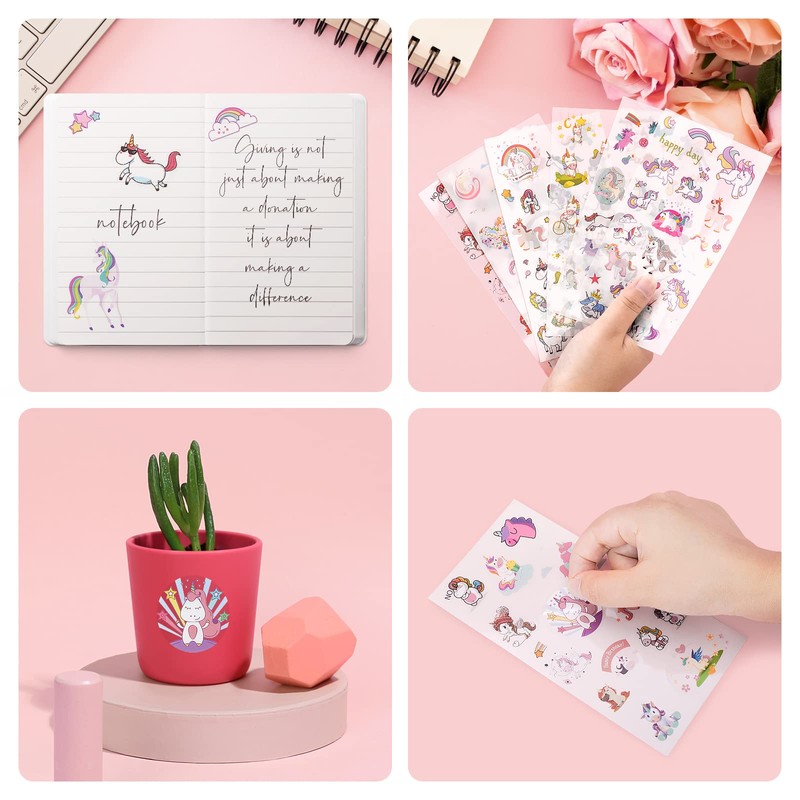 Cute Unicorn Gift Set for Girls and Boys, purple