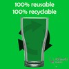 Virtually Glass Unbreakable Reusable Polycarbonate Plastic White Octagon Shaped Tumblers.(340ml/