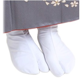 Elibelle Japanese tabi socks kimono anime White 10-11.5inch (26-27.5cm)