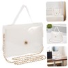 TOVINANNA 1pc Transparent Shoulder Bag Womens Makeup Bag Ladies Shoulder