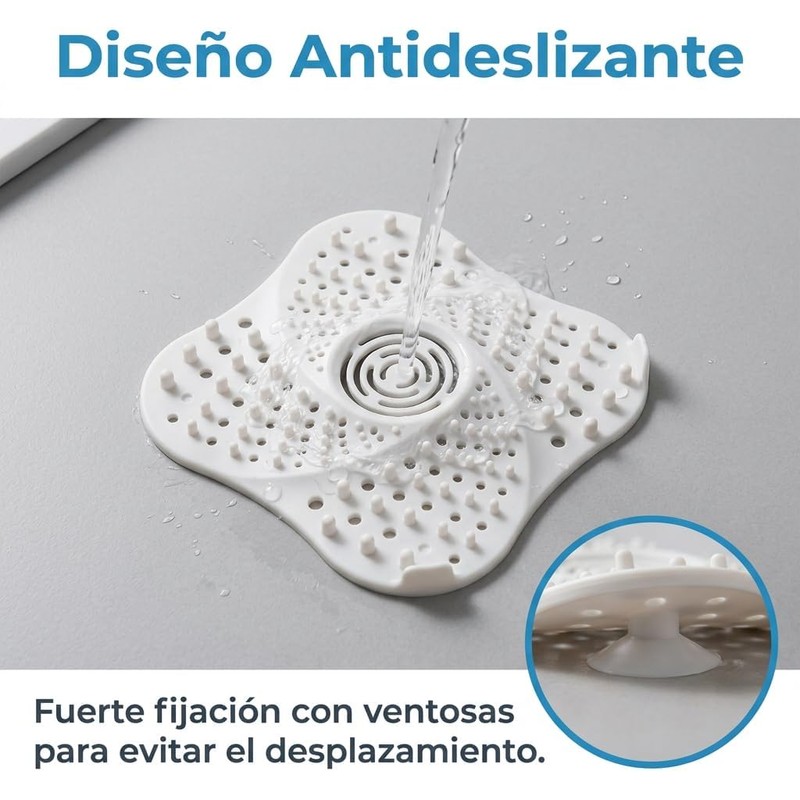 4Pzs Tapón de Silicona para Desagüe de Suelo con Ventosa,