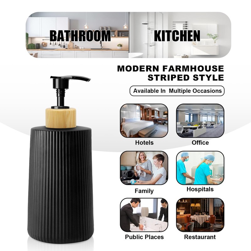 2 Pack Glass Small Soap Dispenser with Tray for Bathroom