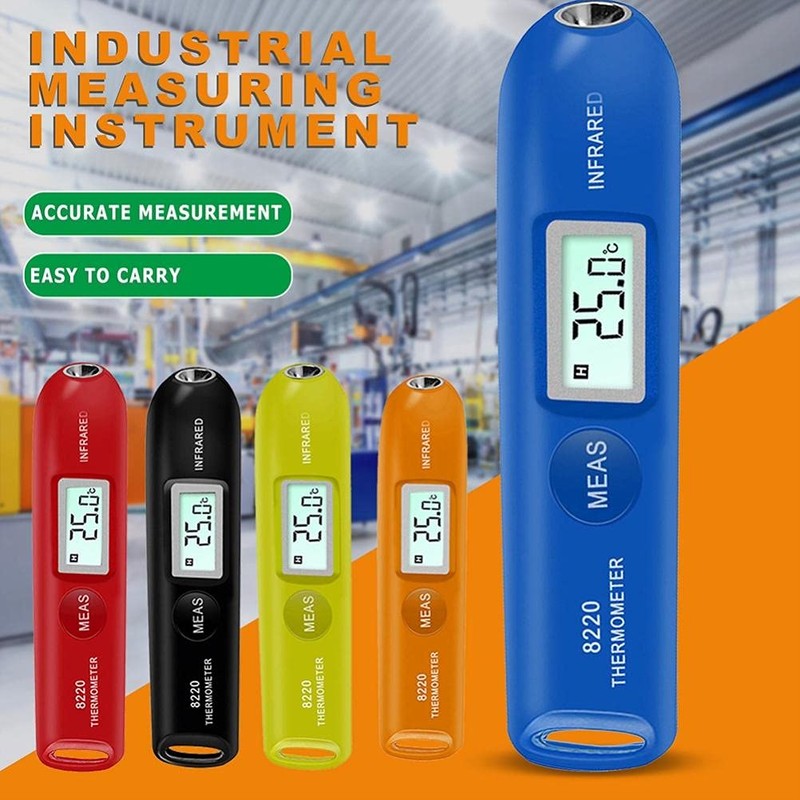 Portable Pocket Infrared Thermometer Pen, Clear LCD Display, Celsius/Fahrenheit Selection,