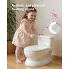 PipNest Toddler Potty Trainer, Realistic Toilet with Flushing Sounds, Wipes