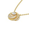 Moissanite Spiral Swirl Pendant Necklace | Lab Grown 0.4ct Diamond