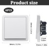 GOIYZTTR Flush-Mounted On/Off Switch Toggle Switch Light Switch All-in-One White