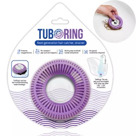 TUBRING The Ultimate Tub Drain Protector/Hair Catcher/Strain