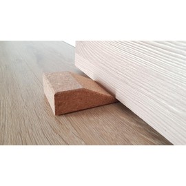 Door Stop, Door Wedge, Door Holder, 100% Cork, Wedge for Holding and Clamping Doors, Pressed Cork, Prevents Damage, Scratches and Unsightly Areas, 9 x 6 x 3 cm