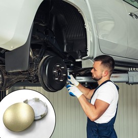 CGEAMDY Pack of 4 Universal Hub Caps, Universal Rims Wheel Hub Caps, Universal Tuning Accessories for Vehicle, Car Wheel Hub Covers (Light Bronze)