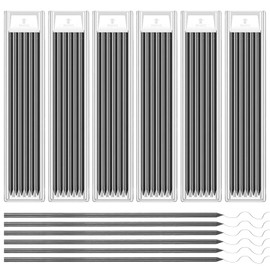 EMYVSVO 36 Pcs Dry Pencil Refills 2.8 mm Black Refill Carpenter Pencil Deep Hole Marker Refill for Carpenter Writing Drawing Drafting
