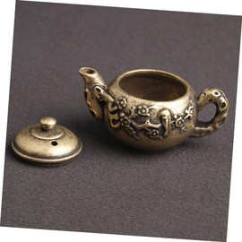 Mikinona Creative Brass Kettle Decoration for Vintage Teapot Adornment for Living Room Bedroom and Garden Artful Centerpiece for Unique Style