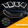 WODHMIEY Front Grille Insert Honeycombs Mesh Cover for Cherokee 2014-2018,