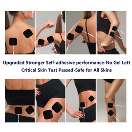 TENS Unit Replacement Pads 2x2" Electrode Pads, VOVOU 20 Pcs 3rd Gen Resuable Stronger Latex-Free Self-Adhesive TENS Patches Pads for Electrotherapy, Compatible with TENS 7000, Nickwell Care TENS Unit