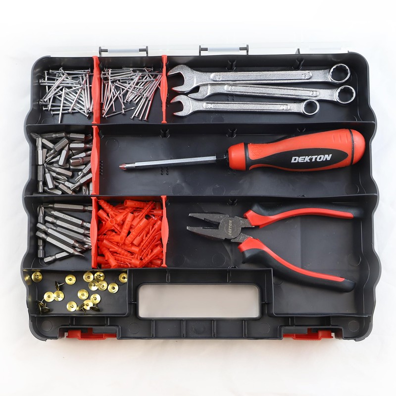 Dekton Jumbo Double Sided Organizer- Organizer Box With 32 Compartments|