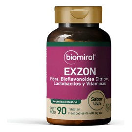 Biomiral Exzon Tabletas Nutricionales Sabor Uva