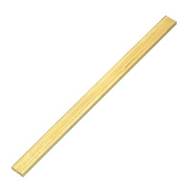 PATIKIL Brass Bar, 1/5"x9.84"x0.59" Pure Flat Brass Plate Solid Metal Sheet Tubing Strip for Crafting Jewelry Plating Repairing Science Class, 1 Pcs