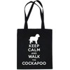 Print4U Shopping Tote Bag Keep Calm & Walk Cockapoo Dog