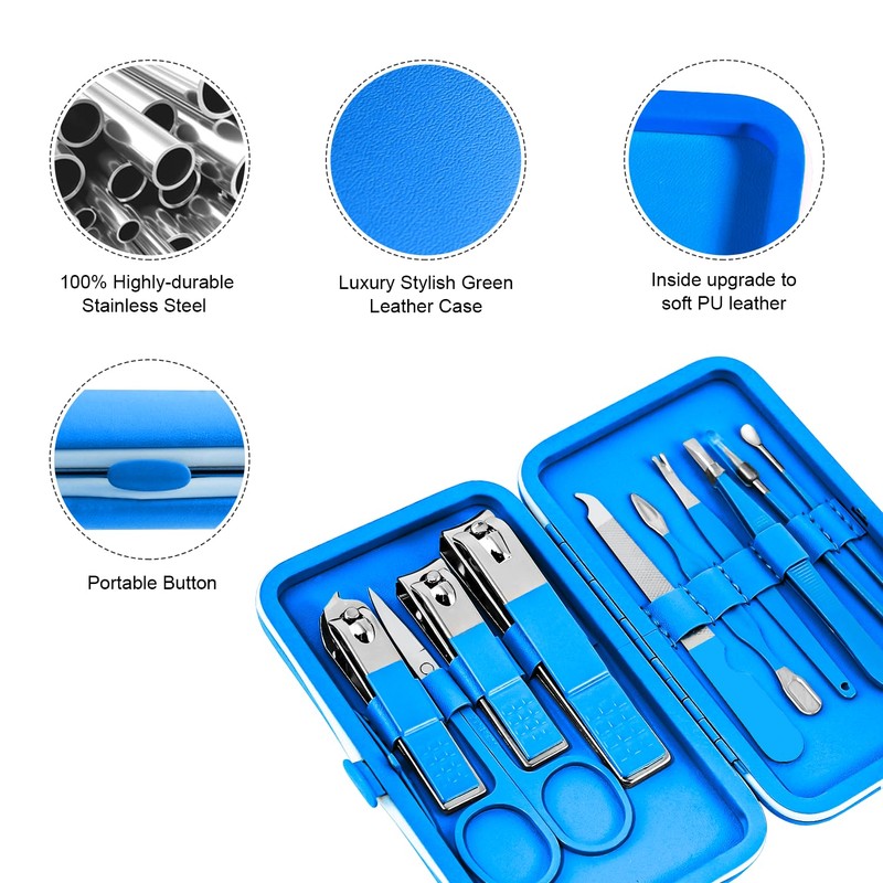 Manicure Set, Travel Mini Nail Clippers Kit Pedicure Care Tools,