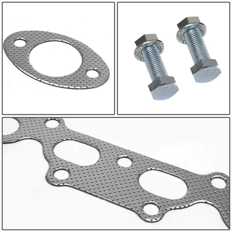 Aluminum Exhaust Manifold Header Gasket Set Compatible with 90-93 Mazda