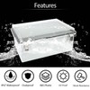 LeMotech Electrical Box, IP67 Waterproof Hinged Clear Cover Stainless Steel