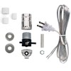 Creative Hobbies Silver Finish Bottle Lamp Kit with 3 Rubber
