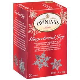 Twinings Gingerbread Joy Holiday Tea 20 Count (1.41 oz) 40g