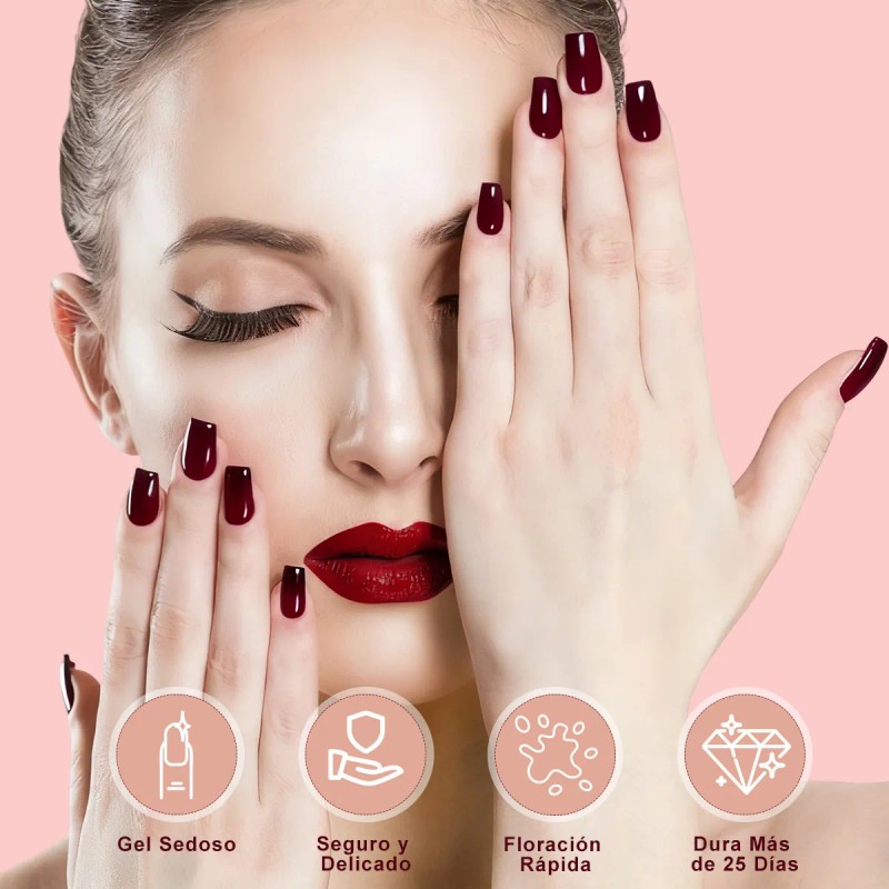 Esmalte Uv Gel Bsoon Verde Set 11 Pzs 8 Ml