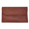 GERMANUS Tomke Leather Cosmetic Bag, brown, Contemporary