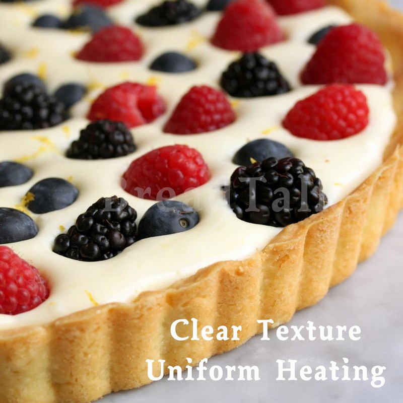 9.5-Inch Tart Pan Set, Nonstick Carbon Steel, Removable Bottom, 2