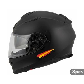 SGERUFZ 1 Sheet Spanish Flag Sports Racing Stickers for Cars, Motorcycles, Scooters, Quads, ATVs, Helmets, Bikes, Sports Racing Tuning (Spain)