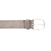 Vanzetti Leather Belt, Mouse Gray