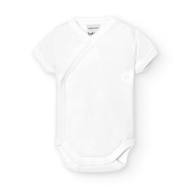 BABIDU Body per Neonato Incrociato a Maniche Corte al 100% in bambù, Body per Neonato e Prematuro, Tessuto ipoallergenico Morbido e Traspirante, Abbigliamento Unisex per Neonato e Bambina