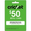 Cricket Refill Card $50 Cricket Wireless Refill Card $50