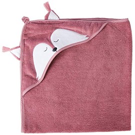 Pippi Unisex Baby Organic Bath Robe Swimwear Cover Up - Terry cloth Heather Rose