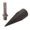 Wood Cone Punch Firewood Separation Detachable Round Shank Thread Drill