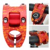 LUNJE 31.8/35x35mm Aluminum Alloy Bicycle Bar Stem Hollow Cycling Short