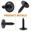 20 Pcs Black Self Tapping Screws M5,Small Screws,Self Tapping For