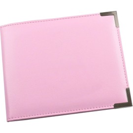 Esposti Disabled Blue Badge & Timer Holder - Blank & Discreet PU Leather Cover - Metal Corners - Hologram Safe (Pink)