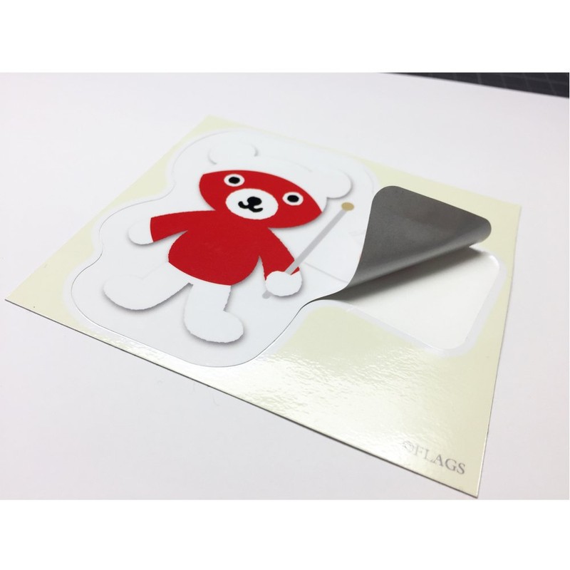 Moon Graphics Sticker Flag Bear Italy S FBS11