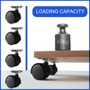 Dalyndar Furniture Casters 1.5 Inch Swivel Wheels Replacement Universal Rollers