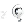 WENKO Static-Loc® Plus Valenza Wall Hook Chrome - Towel Hook,
