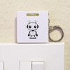 Azeeda 'Cute Love Robot with Hearts' Keyring Tape Measure/Spirit Level