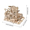 ROKR Marble Roller Coaster Clockwork Mechanical 3D Puzzle Game Woodcraft