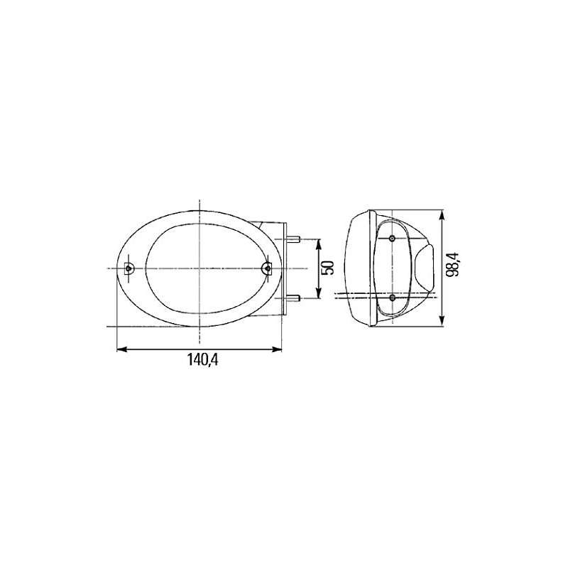 HELLA 2BE 343 130-401 Indicator - Agroluna - mounting -