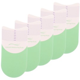 BIUDECO 5pcs Professional Eyelash Extension Measuring Tape Lash Ruler Grafted Lash Ruler Measuring Tool Beauty Tools