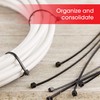 Power Gear 4-Inch Zip Ties, 100 Pack, Durable Nylon, Self-Locking,