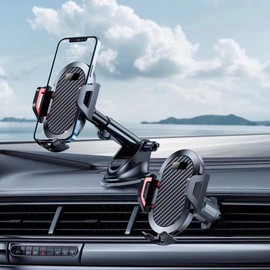 CYBERNOVA - Soporte para teléfono de coche, ventilación de aire para parabrisas y manos libres para todos los teléfonos inteligentes (X003)
