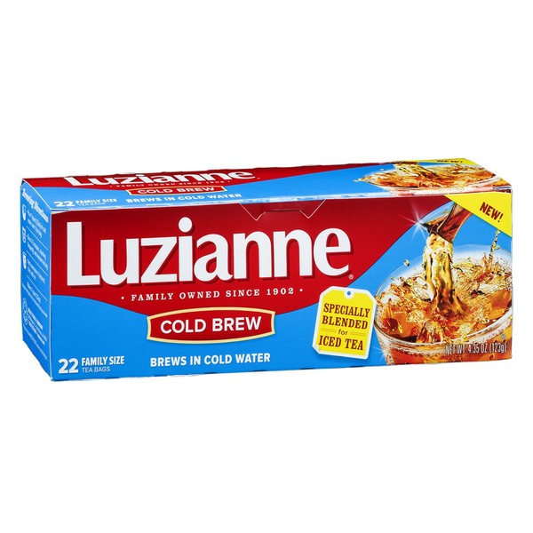 Luzianne Cold Brew Tea Bags 22 CT (Pack of 12)