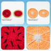 ORIGACH 8 Set Fruit Crochet Coaster kit for Beginners Adult,