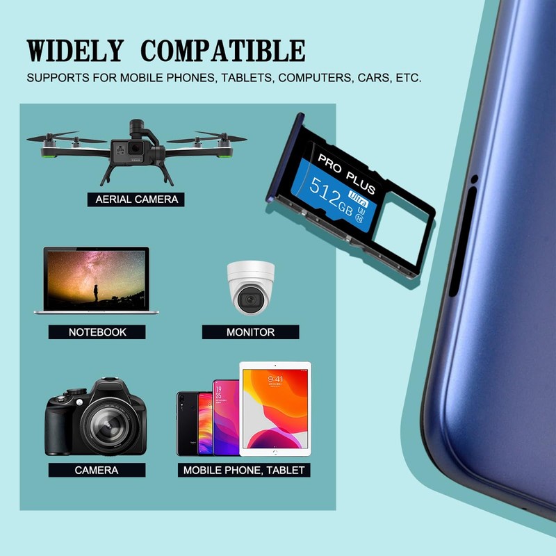 512GB Micro SD Card Memory Card Class10 High Speed Flash